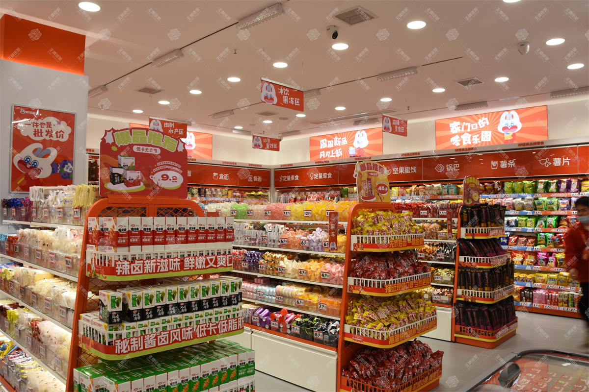 零食店，零食店货架，零食店货架设计，王牌货架